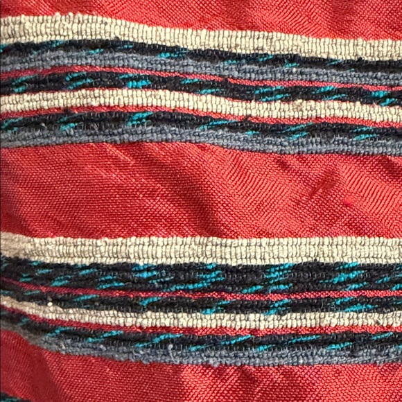 French Laundry SILK Red Striped Blazer, Size XL Elegant Party Jacket - Picture 9 of 11